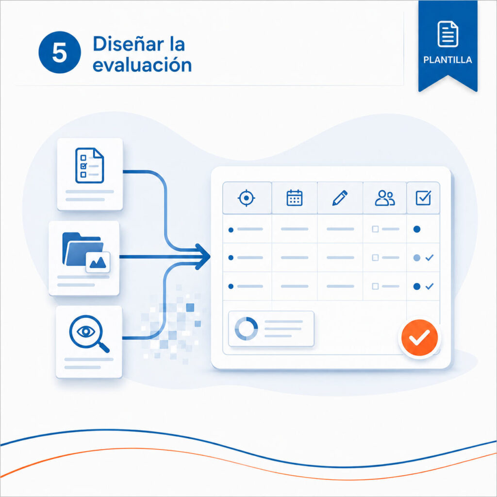 Plantilla para el planificador de evaluación